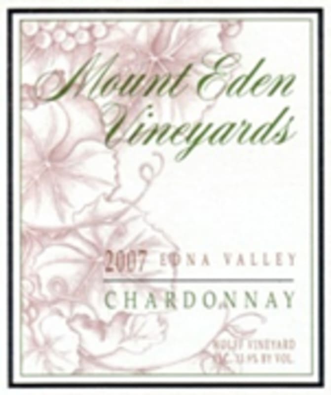 Mount Eden Vineyards Old Vines Chardonnay 2007 Front Label