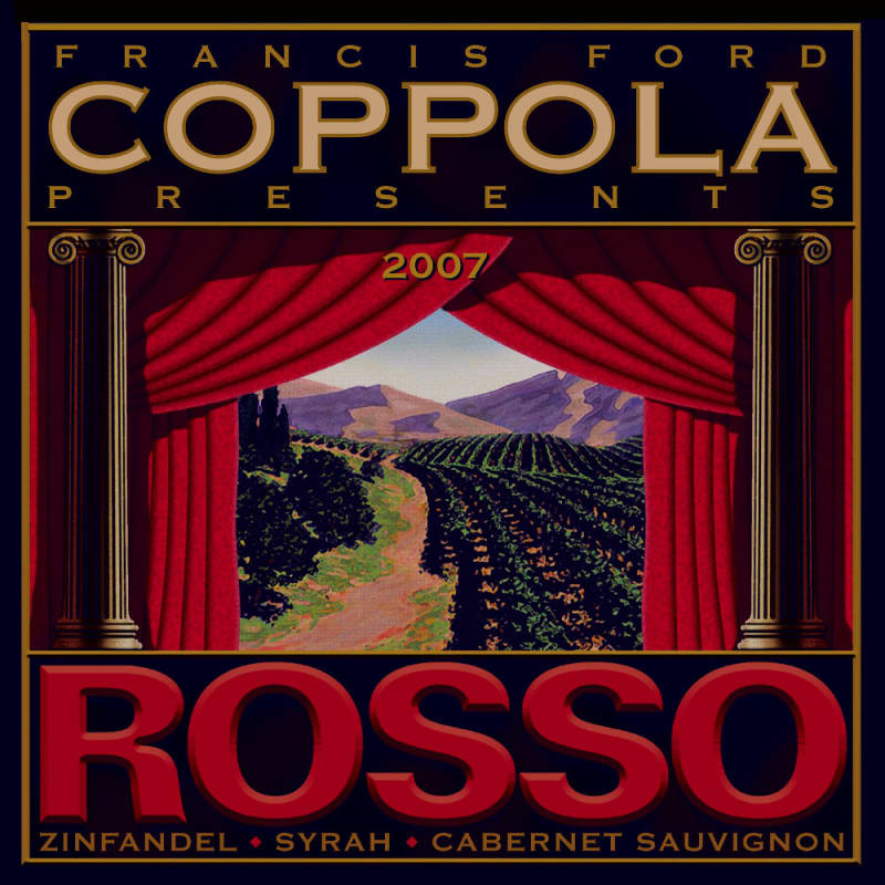 Francis Ford Coppola Rosso 2007 Front Label