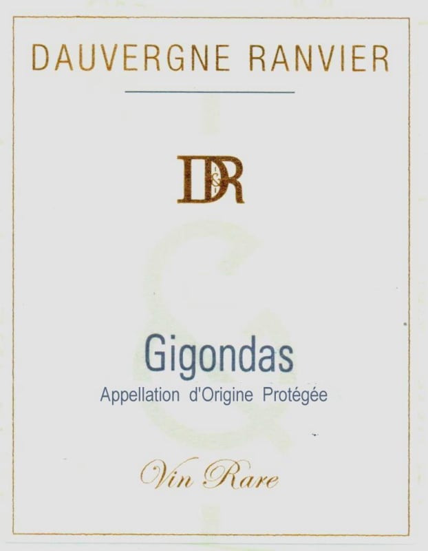 Dauvergne Ranvier Gigondas Vin Rare 2013 Front Label