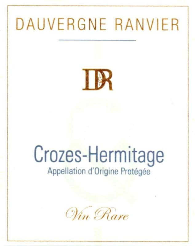 Dauvergne Ranvier Crozes Hermitage Vin Rare 2010 Front Label