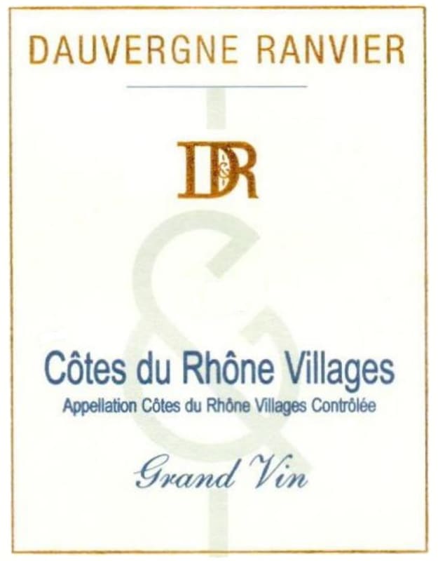 Dauvergne Ranvier Cotes du Rhone Grand Vin 2011 Front Label