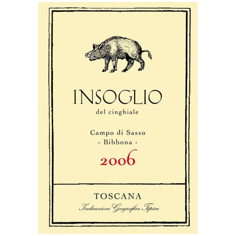 Tenuta di Biserno Campo di Sasso Insoglio del Cinghiale 2006 Front Label