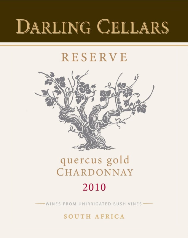 Darling Cellars Quercus Gold Reserve Chardonnay 2010 Front Label