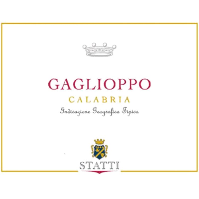 Statti Calabria Gaglioppo 2007 Front Label