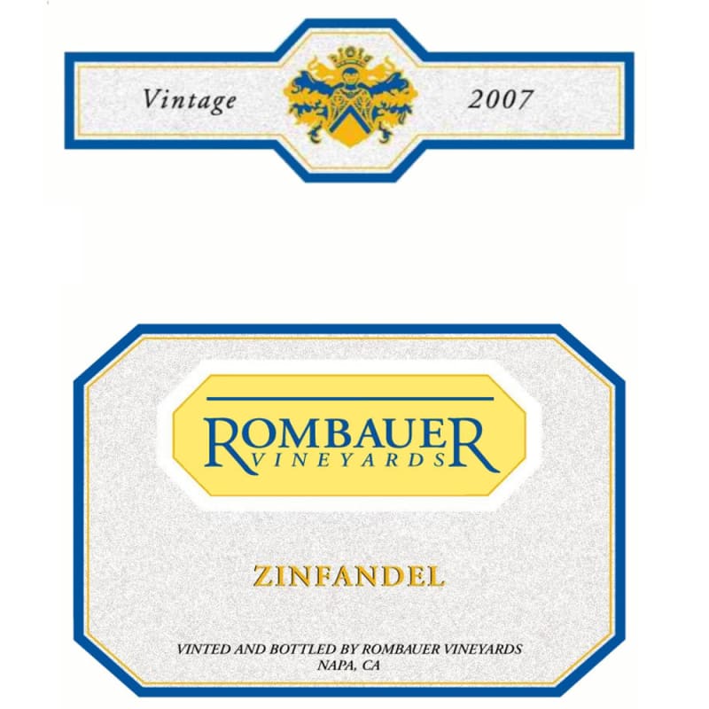 Rombauer California Zinfandel 2007 Front Label