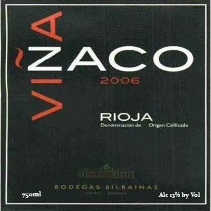 Vina Zaco Vina Zaco Rioja 2006 Front Label