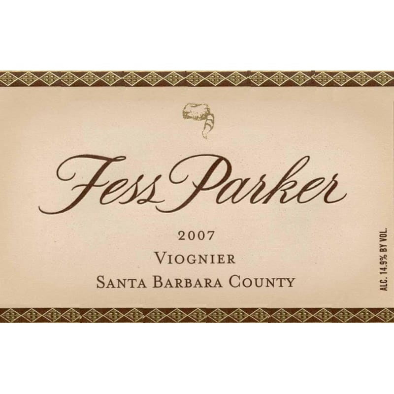 Fess Parker Santa Barbara Viognier 2007 Front Label