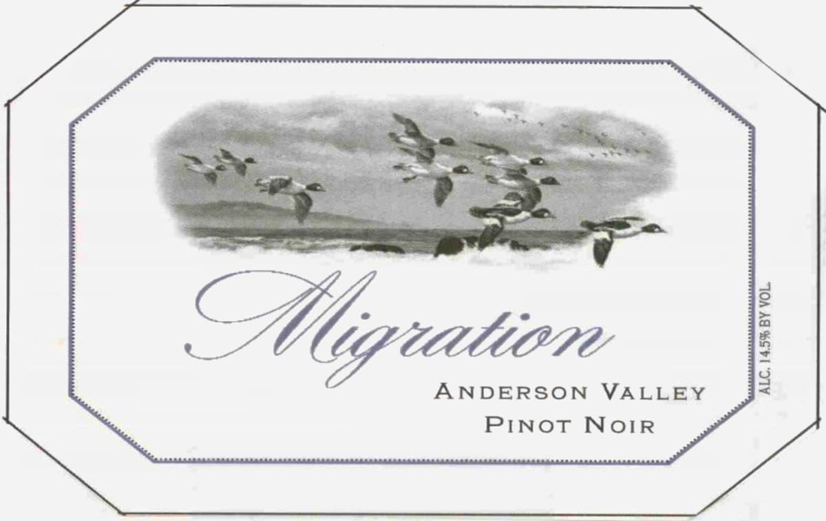 Migration Anderson Valley Pinot Noir 2005 Front Label