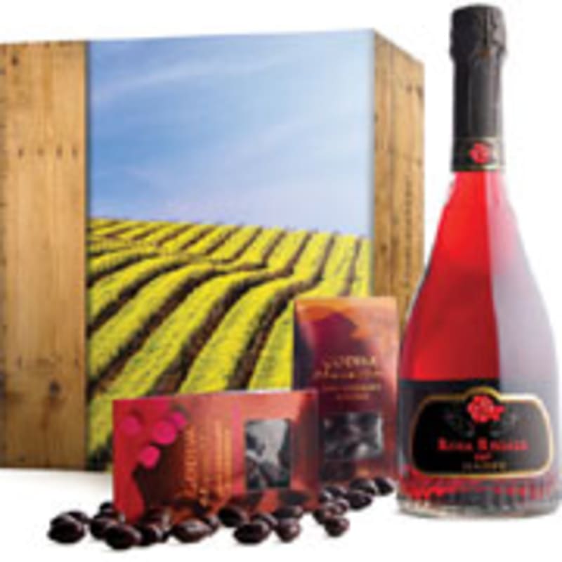 In the Wine Country with Rosa Regale Sparkler & Godiva Gift Product Image
