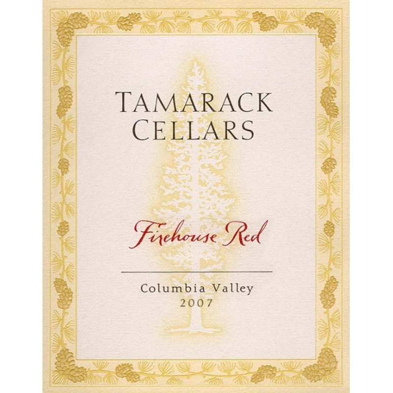 Tamarack Cellars Firehouse Red 2007 Front Label