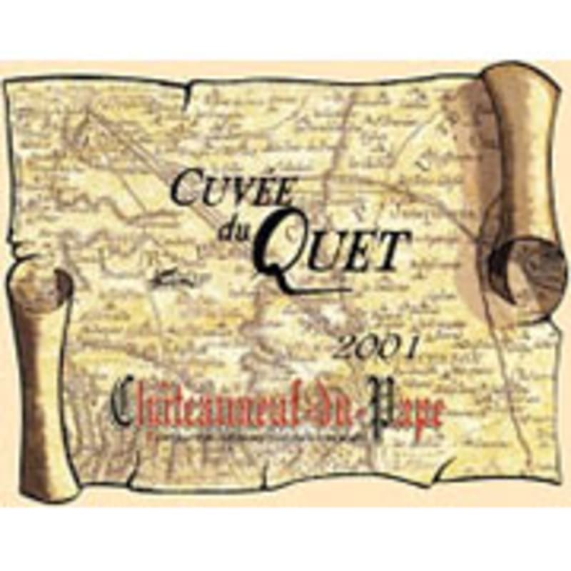 Mas de Boislauzon Chateauneuf-du-Pape Cuvee du Quet 2001 Front Label