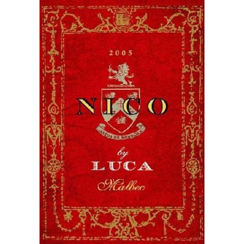 Luca Nico Malbec 2005 Front Label