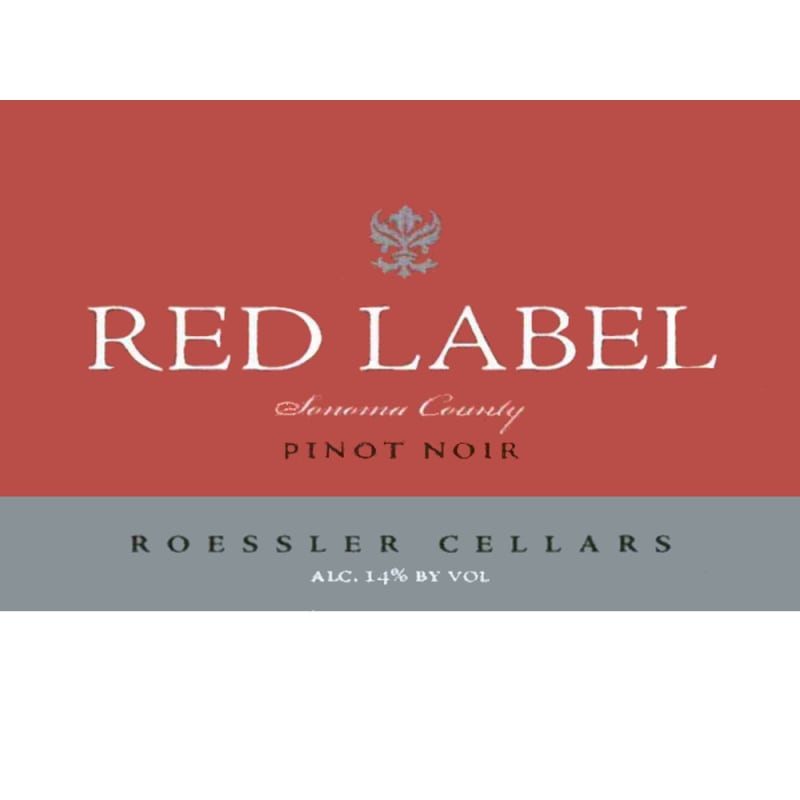 Roessler Cellars Red Label County Pinot Noir 2006 Front Label
