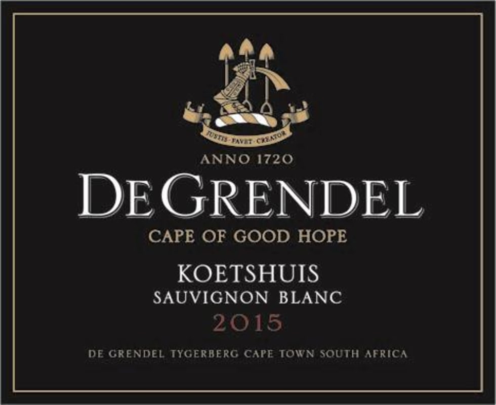 De Grendel Koethuis Sauvignon Blanc 2015 Front Label