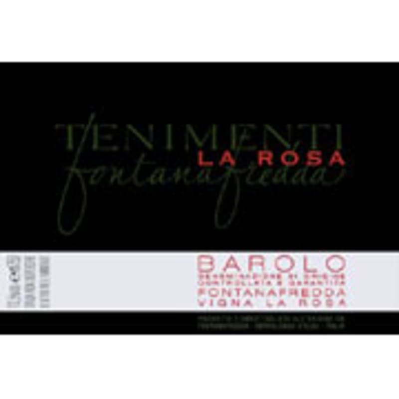 Fontanafredda La Rosa Barolo 2001 Front Label