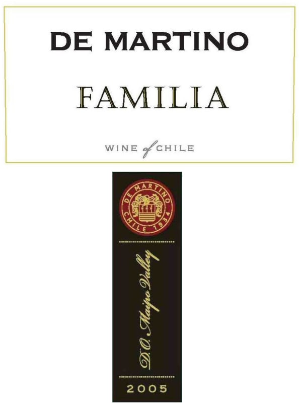 De Martino Familia 2005 Front Label