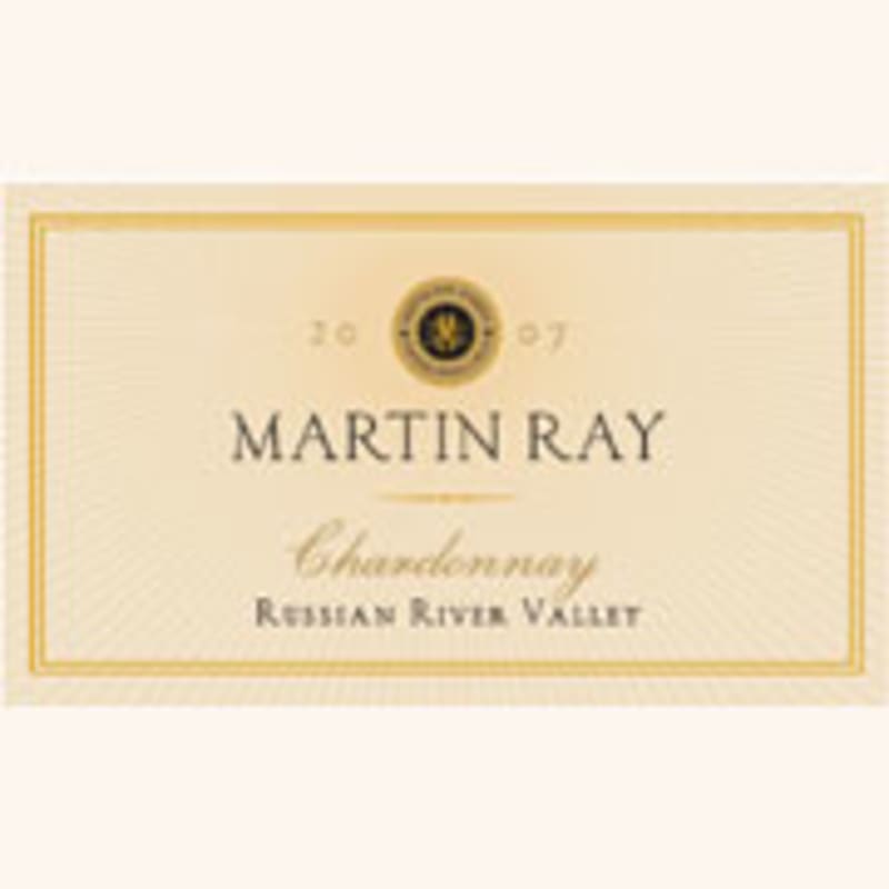 Martin Ray Russian River Valley Chardonnay 2007 Front Label