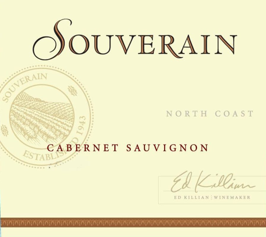 Chateau Souverain North Coast Cabernet Sauvignon 2009 Front Label