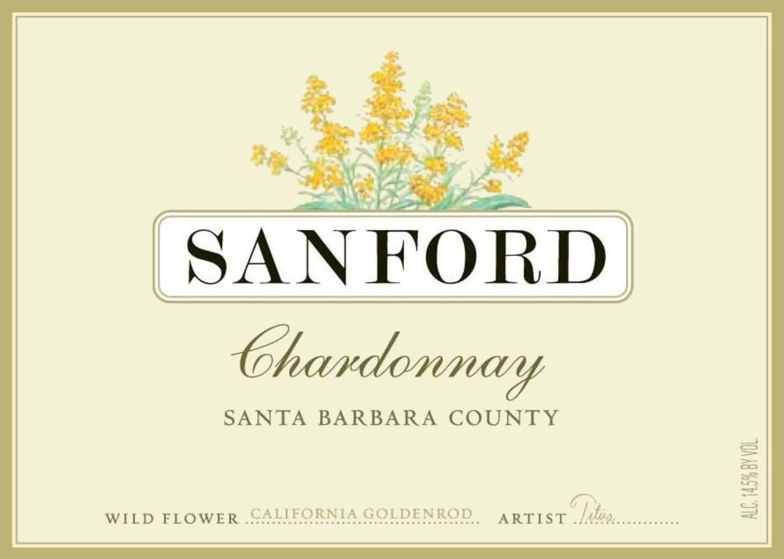 Sanford Santa Barbara County Chardonnay 2008 Front Label