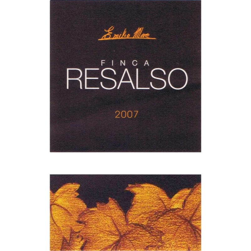 Emilio Moro Finca Resalso 2007 Front Label
