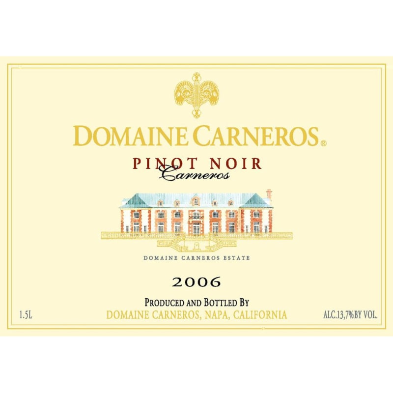 Domaine Carneros Estate Pinot Noir 2006 Front Label