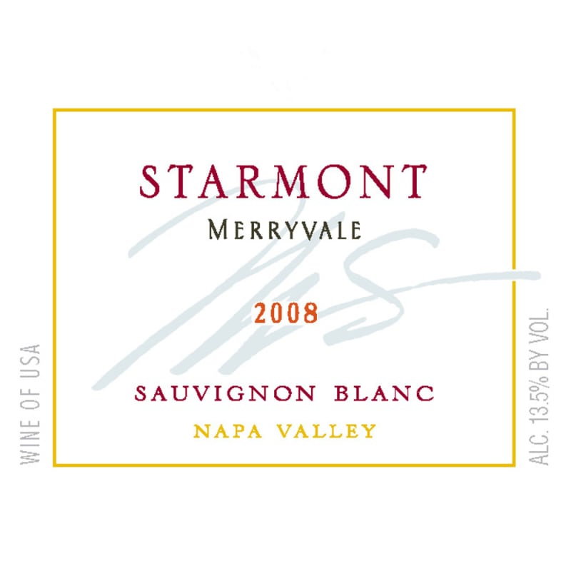 Starmont Sauvignon Blanc 2008 Front Label