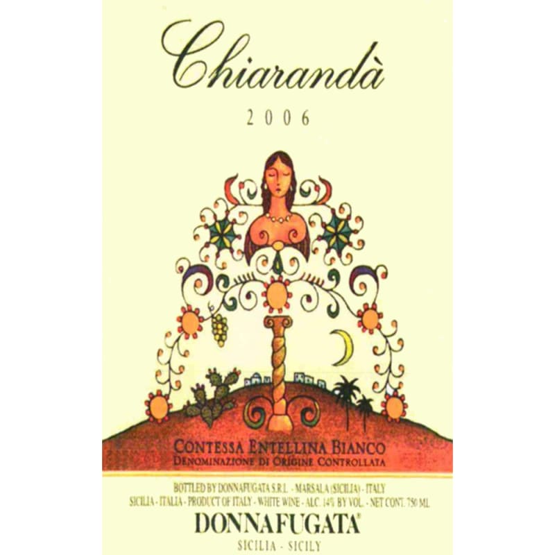 Donnafugata Chiaranda 2006 Front Label