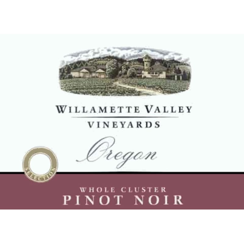 Willamette Valley Vineyards Whole Cluster Pinot Noir 2008 Front Label