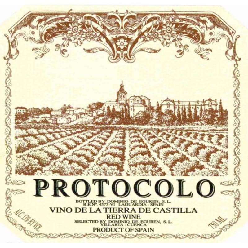 Dominio de Eguren Protocolo Tinto 2007 Front Label