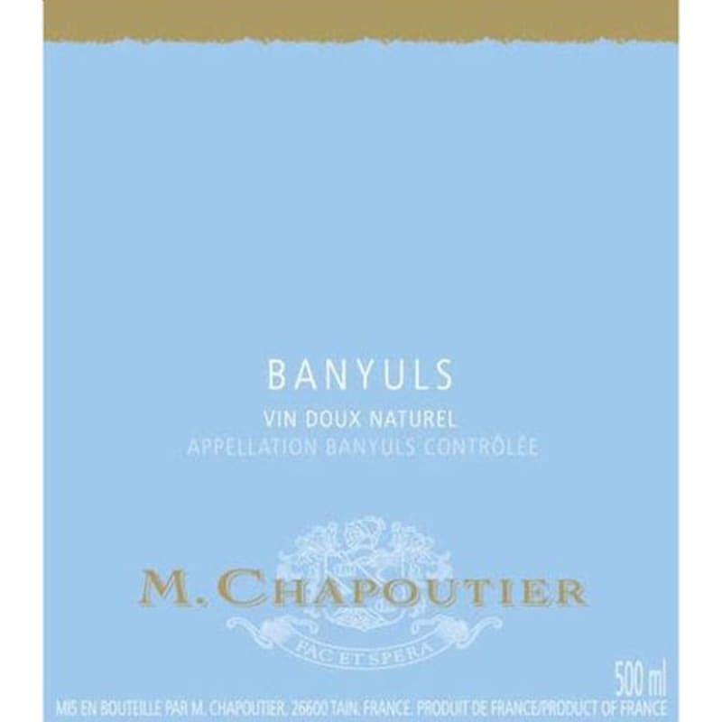M. Chapoutier Banyuls (500ML) 2007 Front Label
