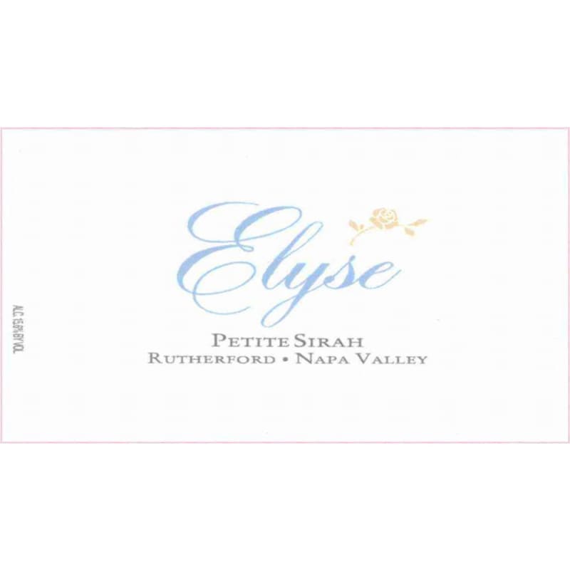Elyse Rutherford Petite Sirah 2006 Front Label