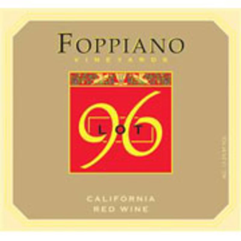 Foppiano Lot 96 Front Label