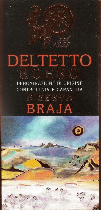 Deltetto Braja Riserva 2008 Front Label