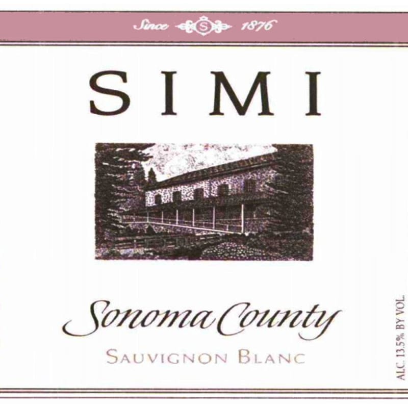 Simi Sauvignon Blanc 2008 Front Label