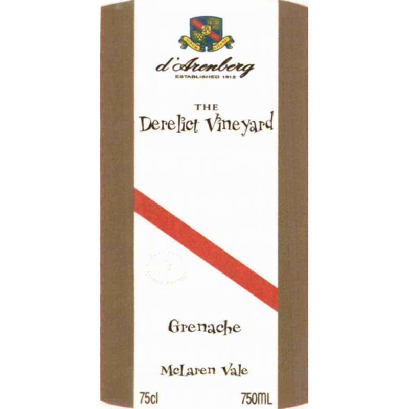 d'Arenberg The Derelict Vineyard Grenache 2007 Front Label