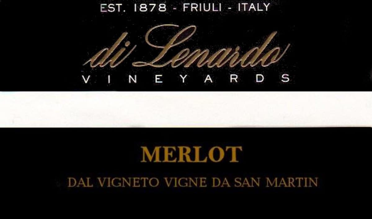 Di Lenardo Merlot dal Vigneto Vigne da San Martin 2014 Front Label