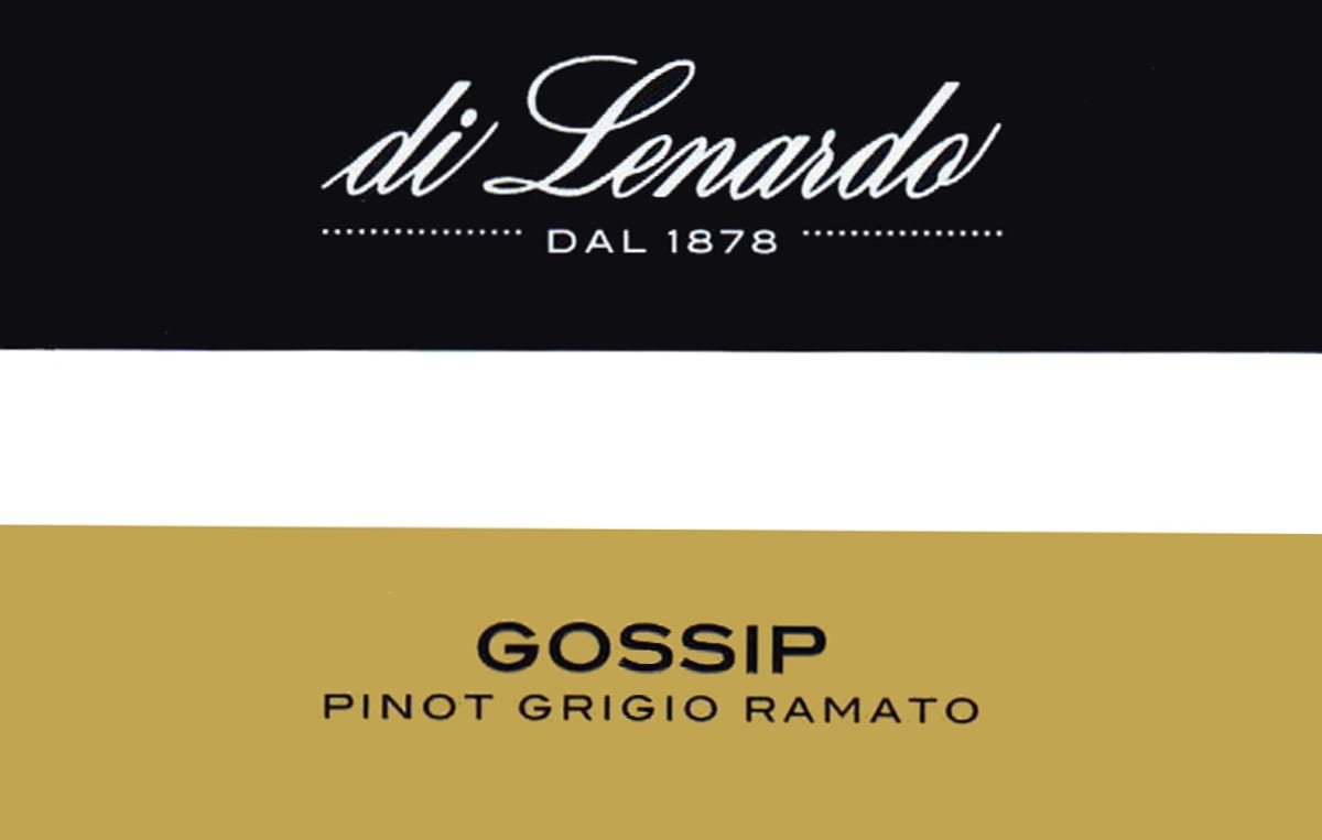 Di Lenardo Venezia Giulia Ramato Gossip Pinot Grigio 2014 Front Label