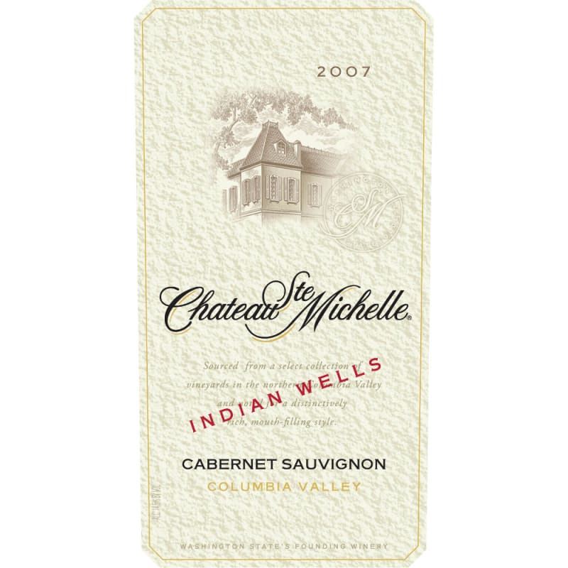Chateau Ste. Michelle Indian Wells Cabernet Sauvignon 2007 Front Label