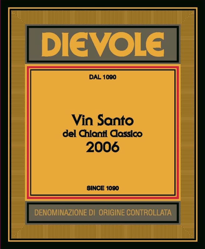 Dievole Vin Santo del Chianti Classico 2006 Front Label