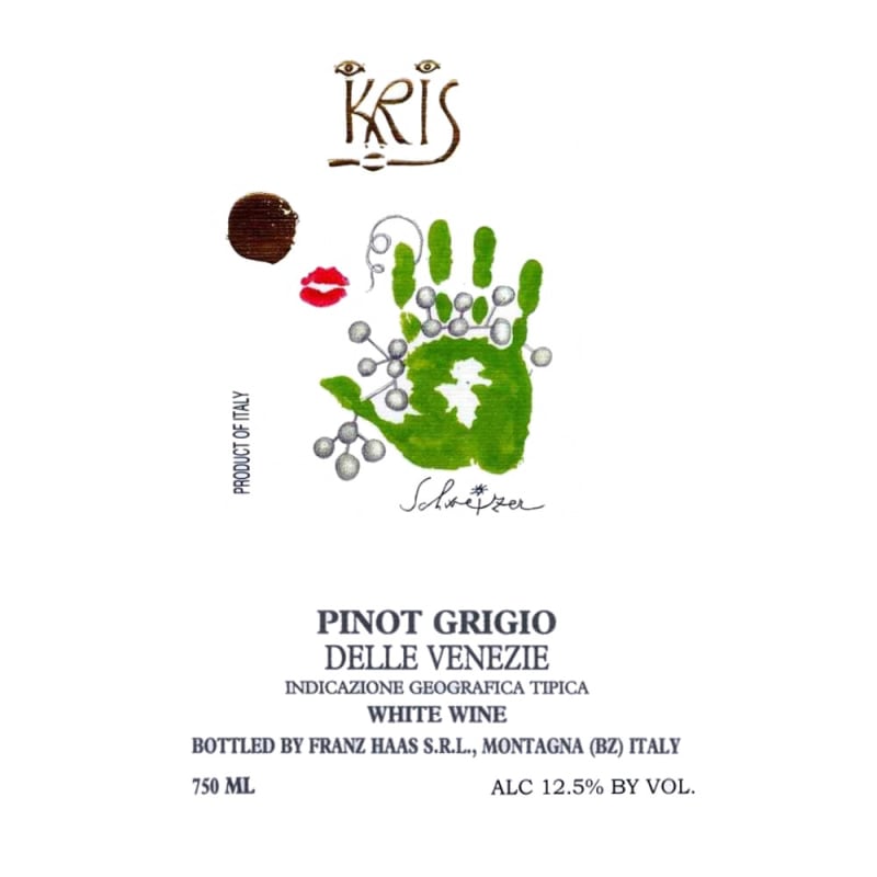 Kris Pinot Grigio 2008 Front Label