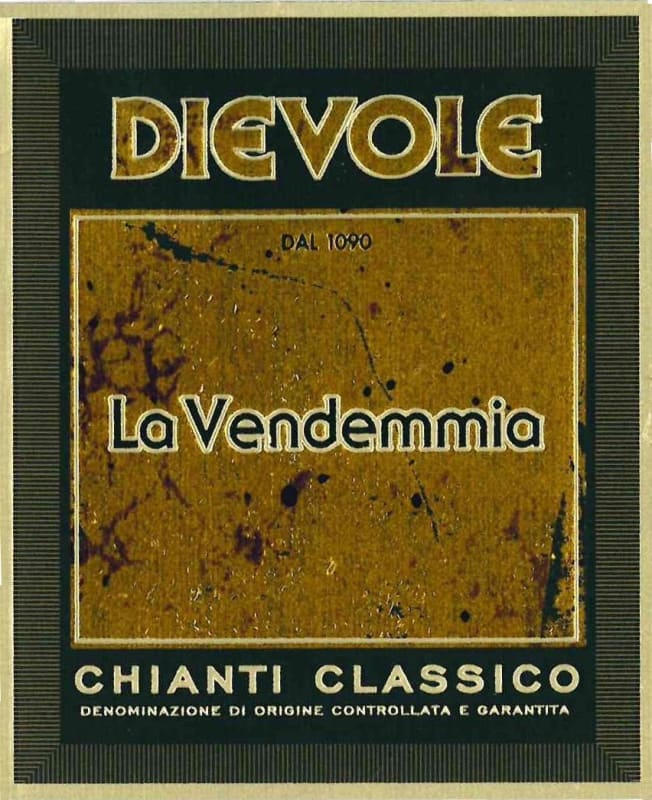 Dievole La Vendemmia Chianti Classico 2014 Front Label