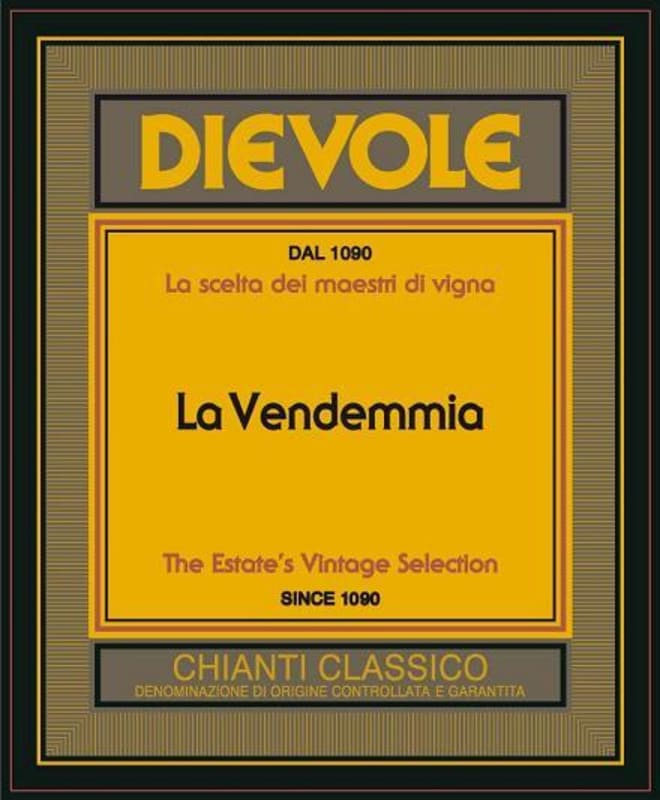 Dievole La Vendemmia Chianti Classico 2010 Front Label