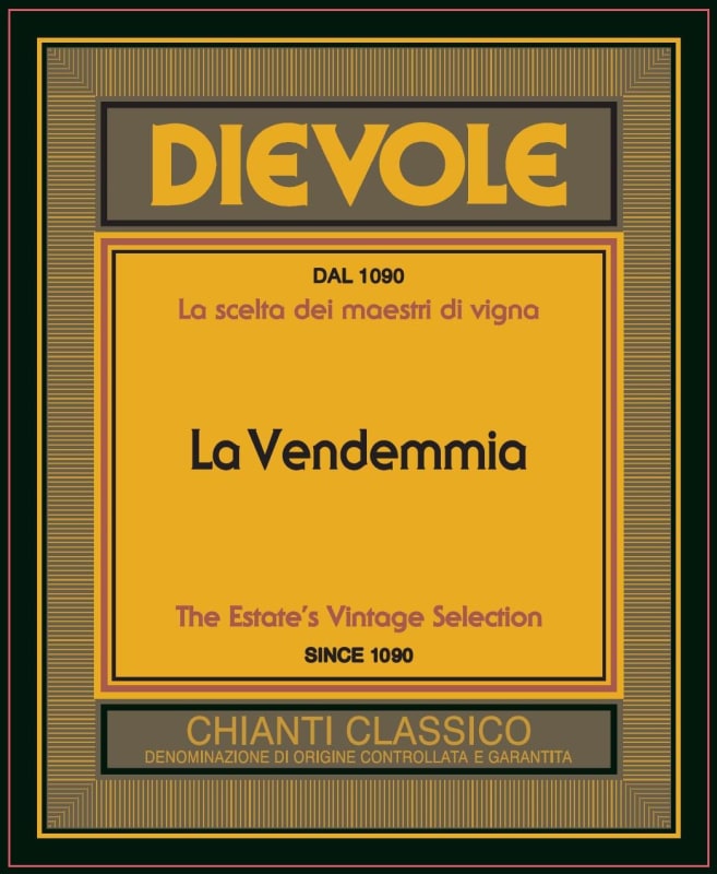 Dievole La Vendemmia Chianti Classico 2008 Front Label