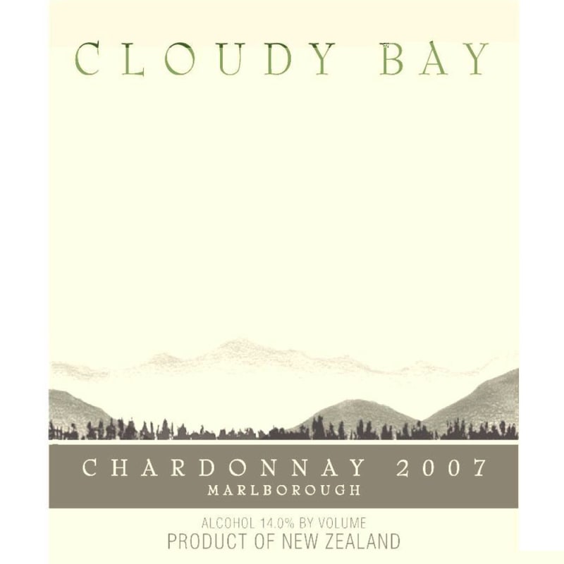 Cloudy Bay Chardonnay 2007 Front Label