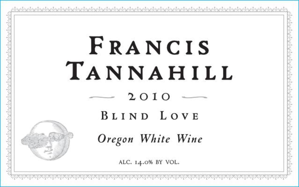 Francis Tannahill Blind Love White 2010 Front Label