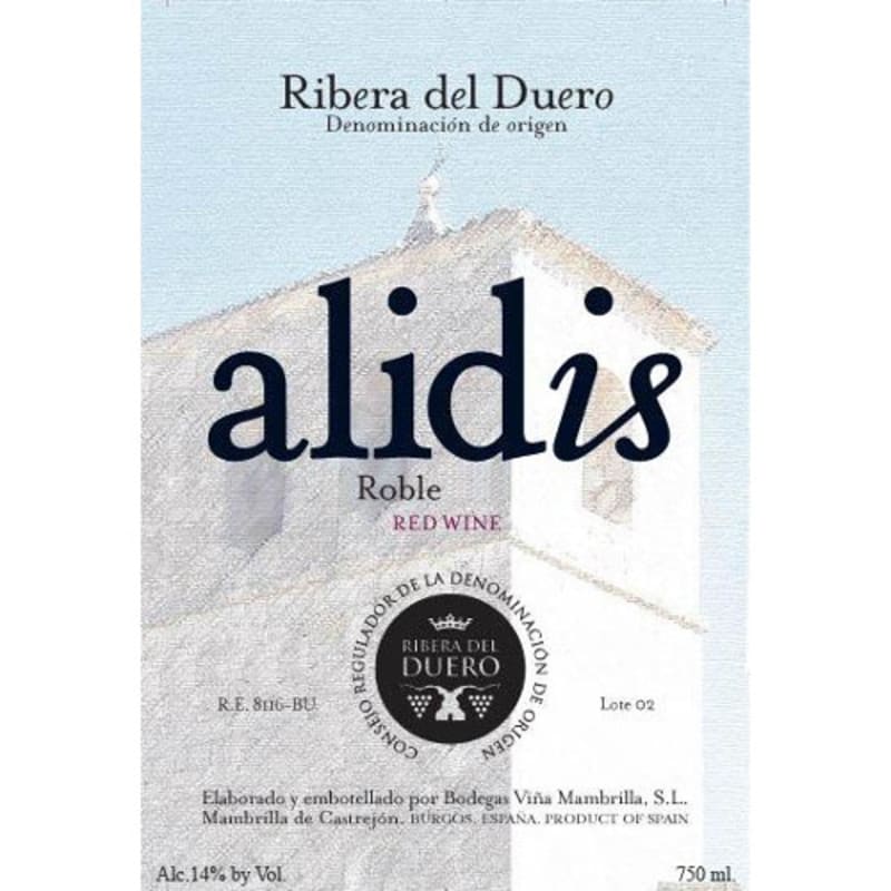 Bodega Vina Mambrilla Alidis Robles 2006 Front Label