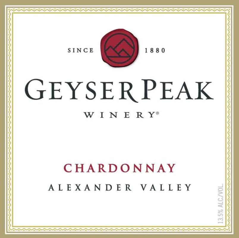 Geyser Peak Alexander Valley Chardonnay 2010 Front Label