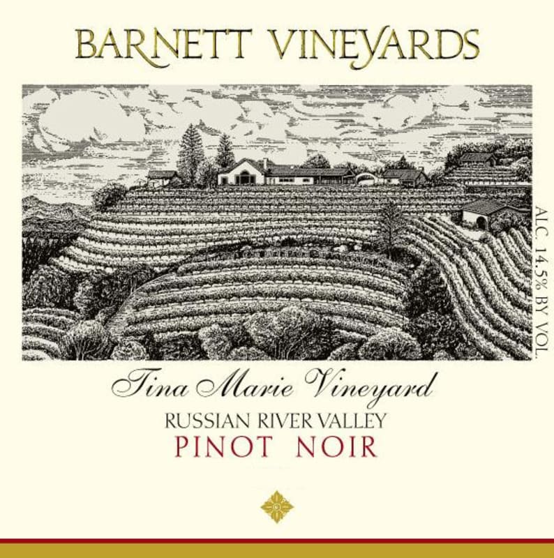 Barnett Vineyards Tina Marie Pinot Noir 2006 Front Label