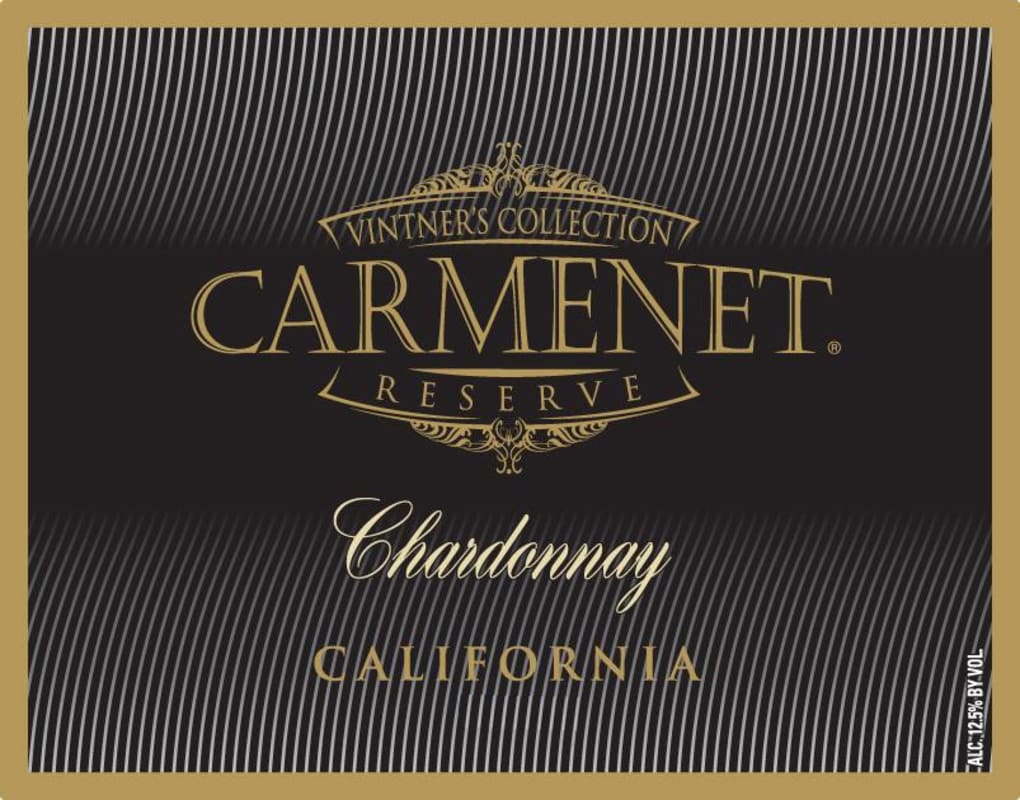 Carmenet Vintner's Collection Reserve Chardonnay 2012 Front Label