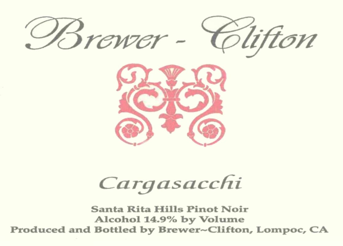 Brewer-Clifton Cargasacchi Pinot Noir 2007 Front Label